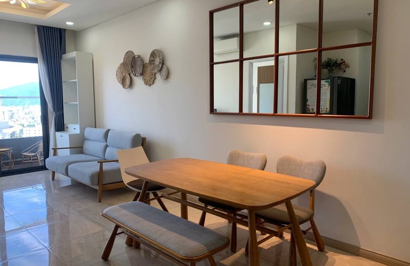 Vermietung einer neuen 2-Schlafzimmer-Wohnung mit Flussblick, Stadtteil Son Tra, Da Nang, Vietnam